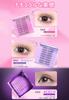 Lishu False Eyelashes - No Adhesive Needed - 1-Second Eyelash Extensions - 3D False Eyelashes - No Glue Required - Partial Use - Long-Lasting -