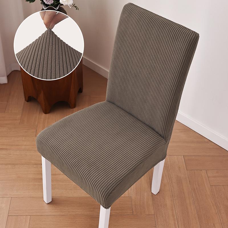 1PC Jacquard Chair Covers Elastic Universal Dining Chair Slipcover Durable Kitchen Seat Slipcover for Banquet Restaurant Wedding