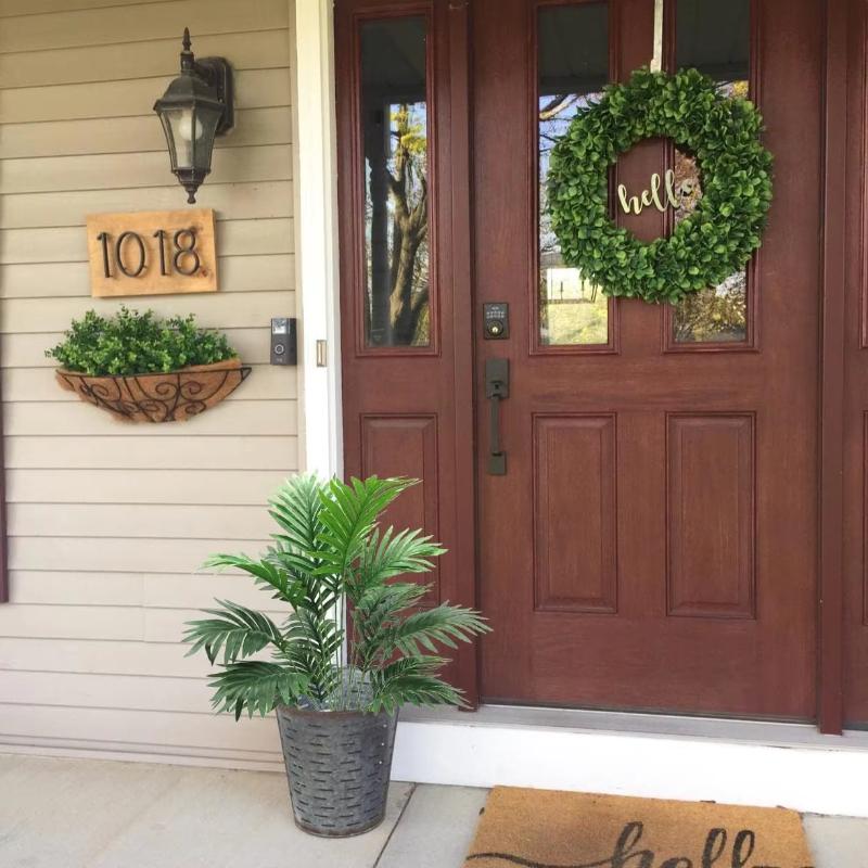 Artificial Plant for Indoor Decor Artificial Palm Tree Fake Plant Vase for Home Office