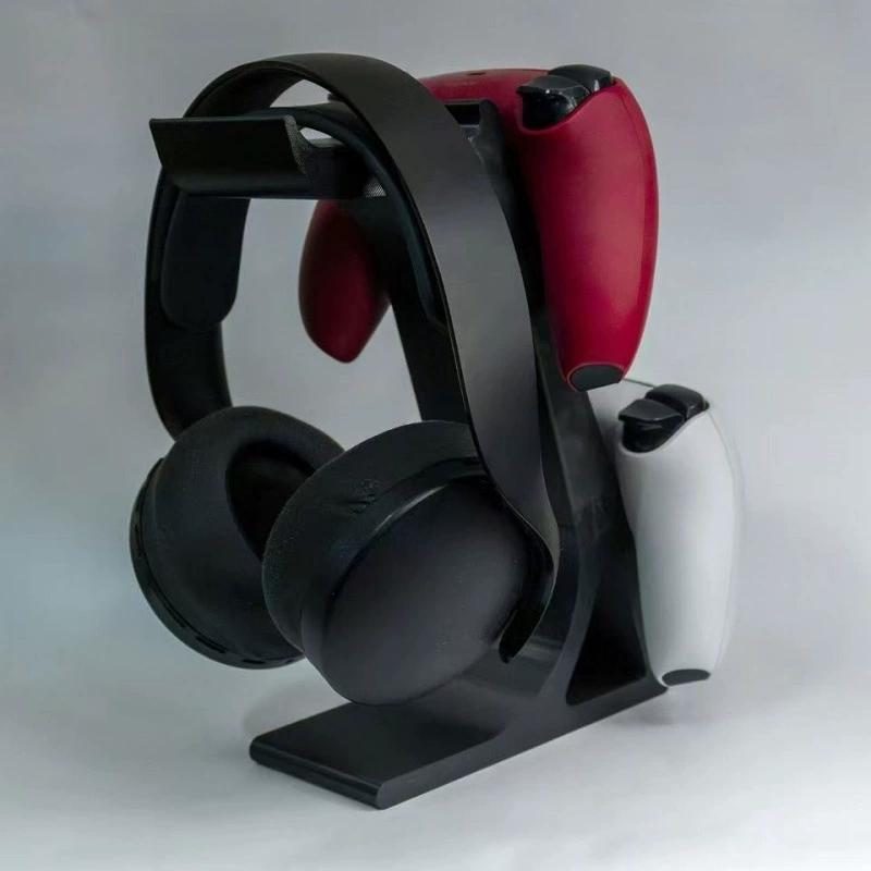 3-In-1 Controller Stand For Desk With Headset Holder Gaming Organizer For 2 Gamepads & 1 Headphone Non-Charging Desktop Dock