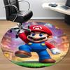 1pc Mario Adventure Office Round Area Rug, Under Office Chairs Bedroom Living Room Home Decor  A1016254