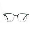 Retro Glasses Frame, Metal Titanium Eyebrow Mirror Frame, Men'S And Women'S Myopia Can Be Equipped With Flat Glasses