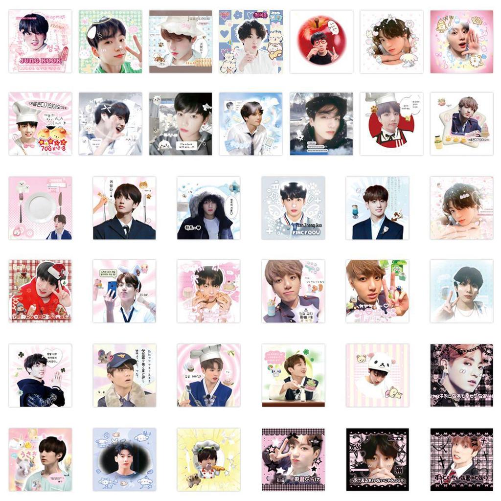80 BTS Jungkook Aufkleber für Notizbücher, DIY Schreibwaren, Handy- & Laptop-Dekoration