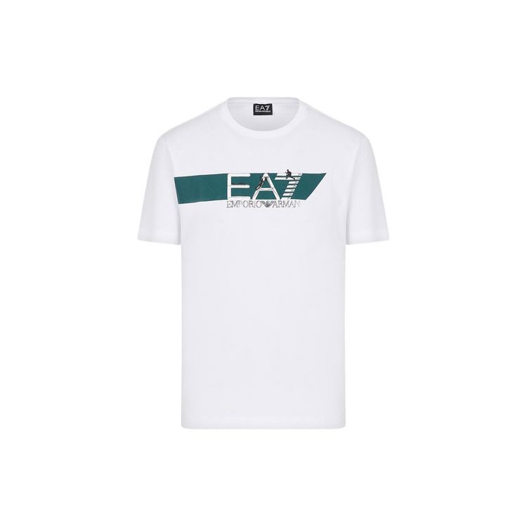 Emporio Armani Ss23 Letter Print Short Sleeve T-Shirt Men Tops White 3RPT39-PJ7CZ-1100 S