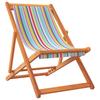 Vidaxl Folding Beach Chairs, 2 Pcs, Multicolored, Fabric Upholstered