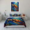 Colorful Sea Turtle Bedding Set Bedding Duvet Cover Set Duvet Cover Pillowcases (1 * Duvet Cover 2 * Pillowcases, Without Duvet Insert)