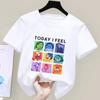 Today I Feel Inside Out 2 Print Tshirt Unisex and Womens Tops Tshirt Summer Casual Short Sleeved Clothing Soft Cotton