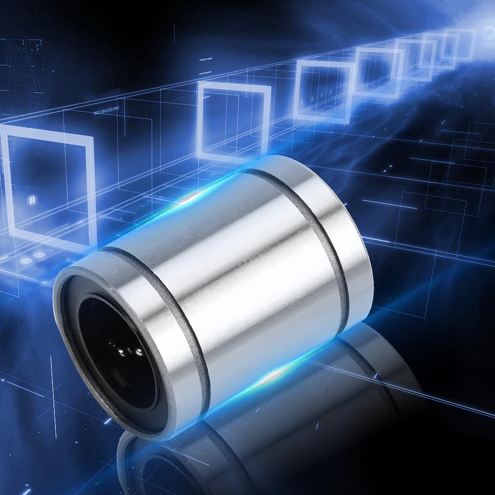2Pcs Linear Motion Bearing Steel High Accuracy for Industrial Automation LM25Uu LM20Uu LM16UU(LM20UU )