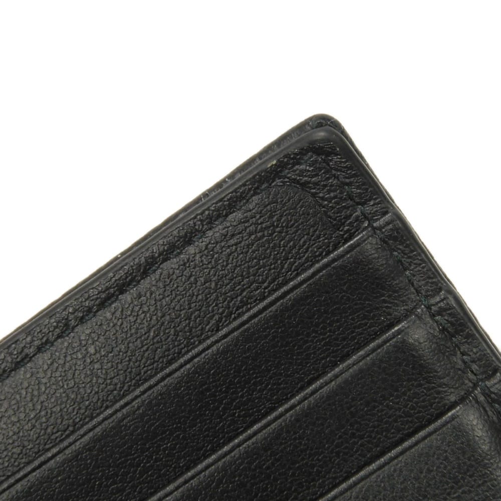 Used 10656 Saddle Vertical Card Holder 2ADCH169YKS_H03E 7946 Logo Metal Oblique Jacquard Black Men's from Japan