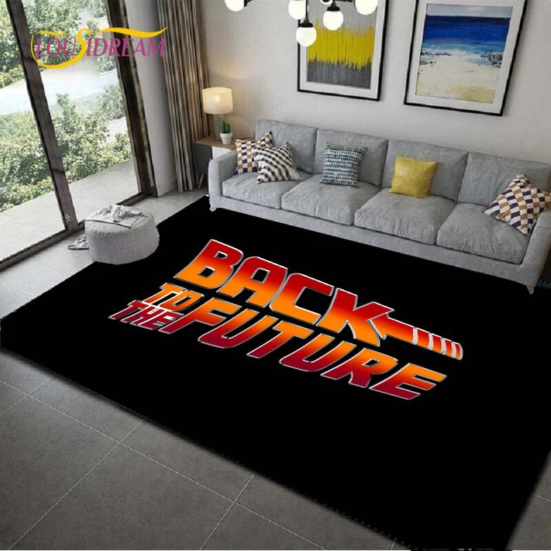 Back To The Future Creative Area Rugs,Carpet for Living Room Bedroom Home Decorative,Kid Rug,Kitchen Bathroom Non-slip Floor Mat