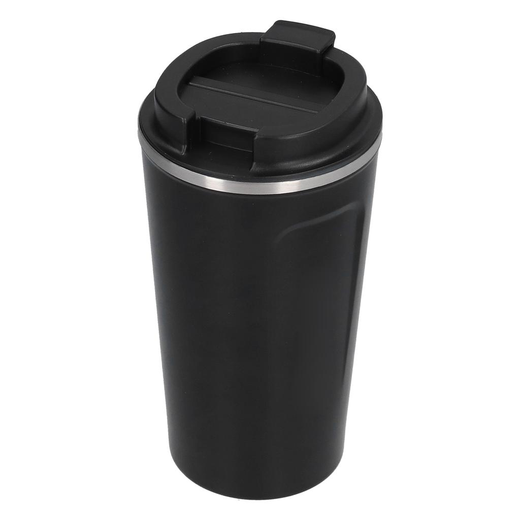 510ml Coffee Cup Double Wall Stainless Steel Insulated Coffee Mug Portable Vacuum Cup for Car Travel Black