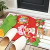 Strawberry Hat And Cat Office Rug Chair Mat, Game Carpet, Suitable for Front Door, Bedroom, Living Room, Desk, Holiday Gift