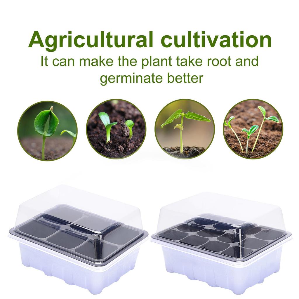 Indoor Propagation Box   Greenhouse Propagation Set Tray With Lid 1/2/5PCS