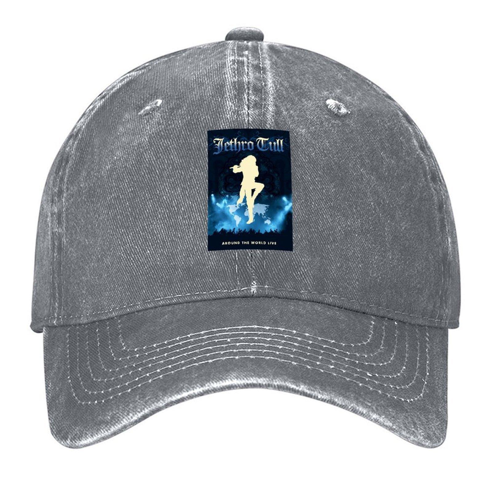 Jethro Tull Around The World Baseball Cap Vintage Hat Man For The Sun Uv Protection Solar Hat Snapback Cap Mens Caps Womens