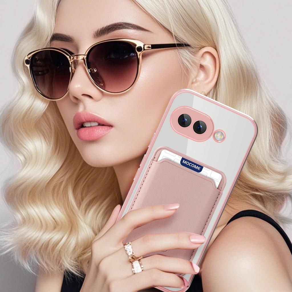 For Google Pixel 9a Case Compatible with MagSafe TPU+PC Mobile Cover with Card Bag