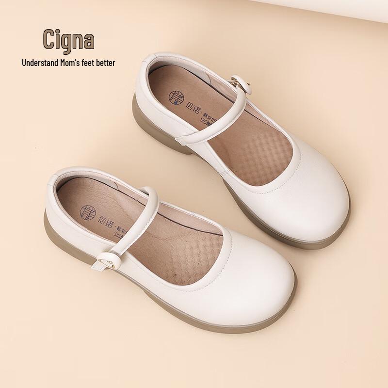 SiGNEW Women s Mary Jane Slip-On Shoes 38