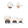 Fishes Tank Aquatic Aquarium Home Decorative Fish Bowls Table  9cmx10.5cm