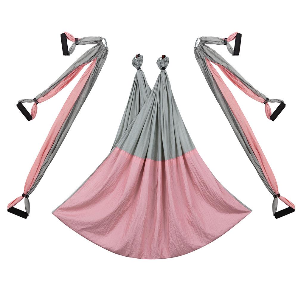 Aerial Yoga Hammock with 6 Handles - Non-Elastic Nylon for Studio Inversion Fitness