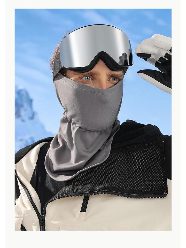 Unisex Thickened Fleece Winter Ski Mask - Warm, Windproof, Coldproof, for Autumn Outdoor Cycling