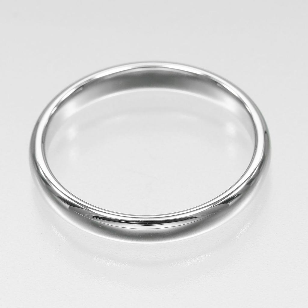 TIFFANY&Co. Forever Classic Band Ring 0.1" Band Pt950Platinum #7.8(US Size) 4.98g Mens Used