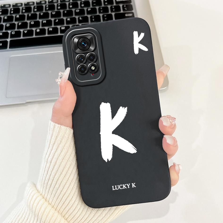 For Xiaomi Redmi Note 11S 4G Case Lovely Letters Soft Silicone Shockproof Phone Cover For Redmi Note 11 Pro Plus Note11 4G Funda