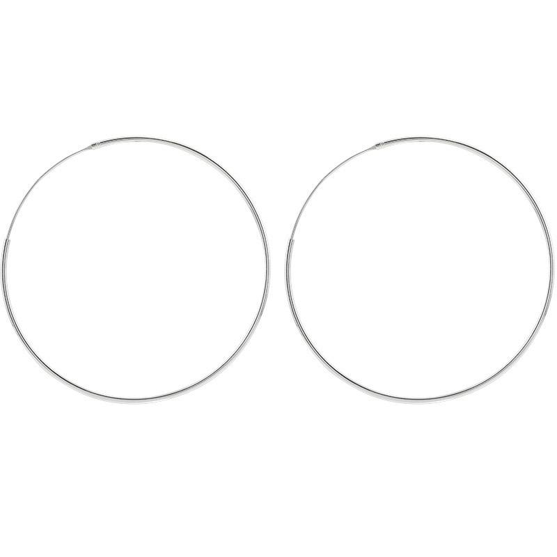 Xiaomi BF CLUB 925 Sterling Silver Earrings For Women Trendy Simple Big Circle Earring Jewelry Prevent Allergy Party Accessories