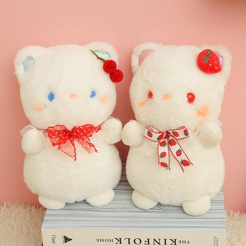 CODFluffy Hair Super soft Elephant Lamb Cuddly Plushies Doll Stuffed Animals Long Plush Brown Bear Chick Baby Appease Doll toys Kid