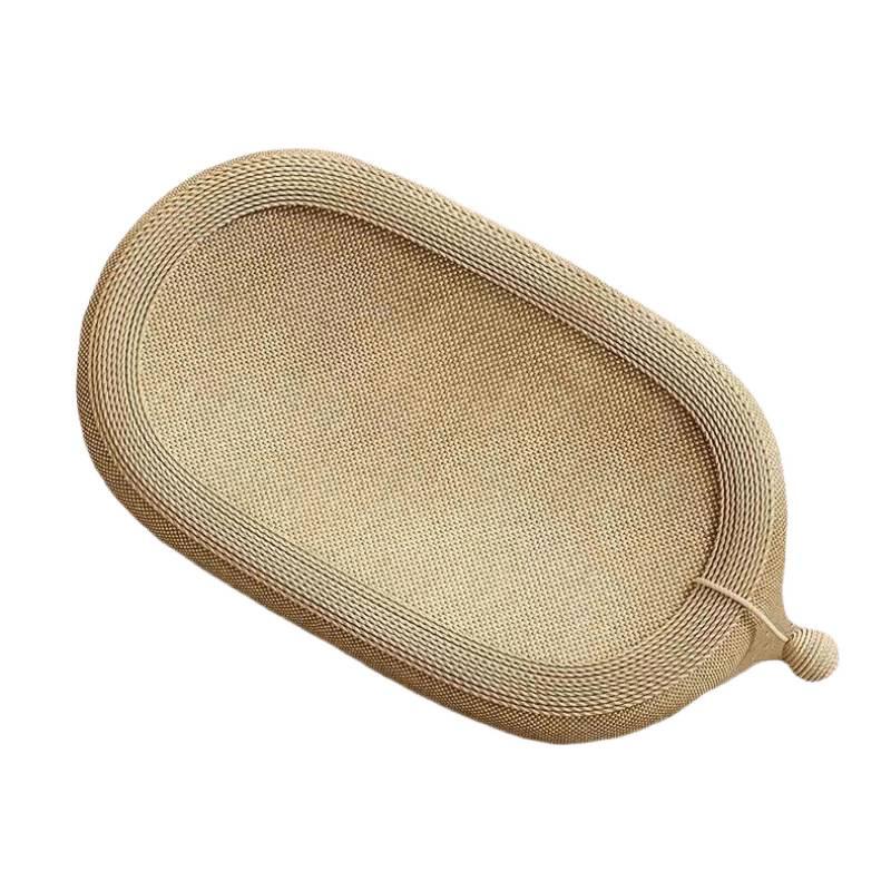 Oval Sisal Fabric Cat Scratching Board with Nest and Runway for Claw Sharpening