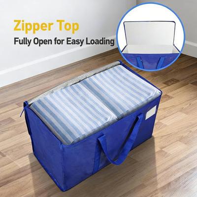 Moving Bags with Carry Handles Heavy Duty Waterproof Storage Totes Large Capacity Foldable Storage Bags for College Dorm Travel Camping