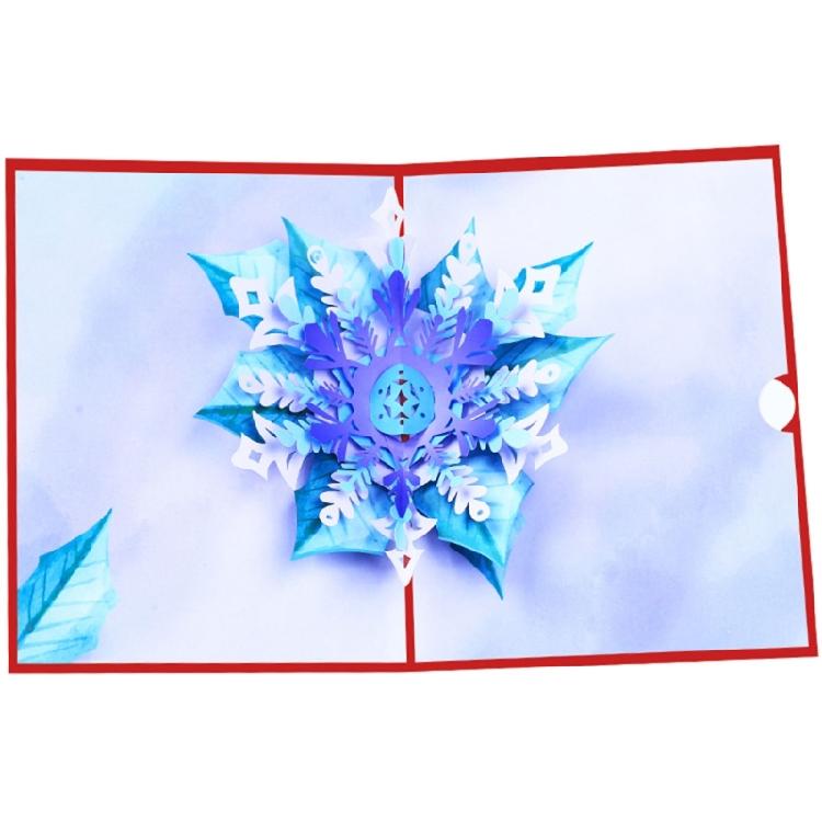Festive Snowflake Pop up Greeting Card Ideal for Christmas Celebrations 1