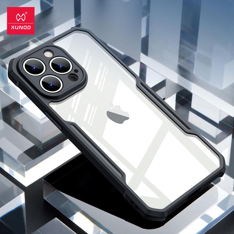 Xundi iPhone 15 Pro/14 Pro Max Slim Anti-Fall Transparent Case with Airbag Protection