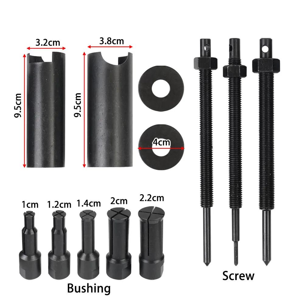1Set Motorcycle Bearing Disassembly Tool Bearing Puller Remove Set Motorcycle Bearing Pulling Extractor Repair Tools Accessories