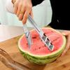 304 Stainless Steel Watermelon Dicing Divider Rust-proof Fruit Splitter Watermelon Slicer  Kids