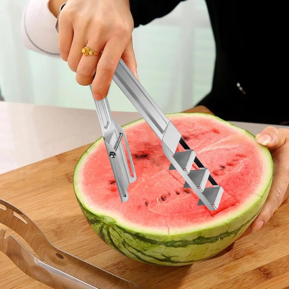 304 Stainless Steel Watermelon Dicing Divider Rust-proof Fruit Splitter Watermelon Slicer  Kids