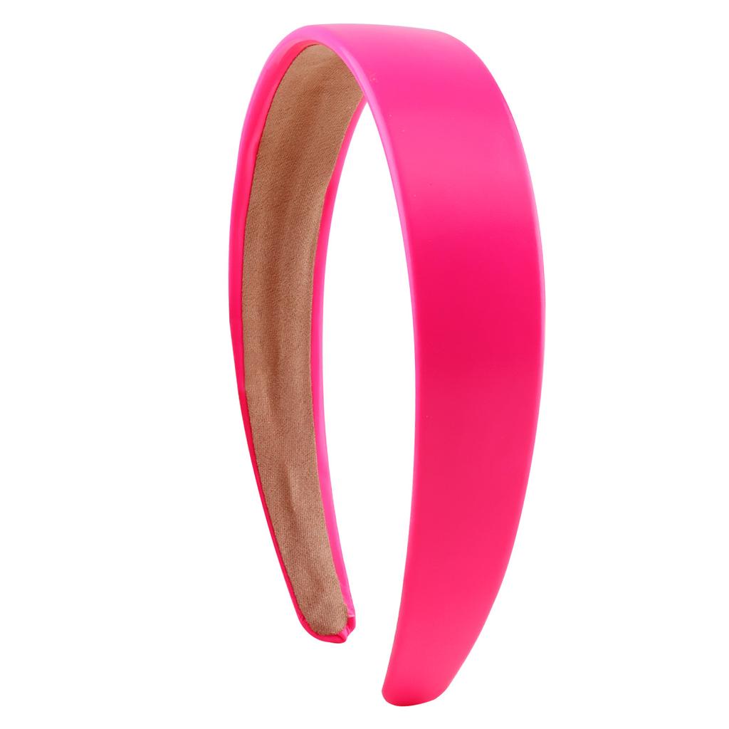 Women's PU Leather Headband 3cm Wide Non-Slip Fashion Hair Accessories for Kids and Girls Children Party Headwear Hairbands