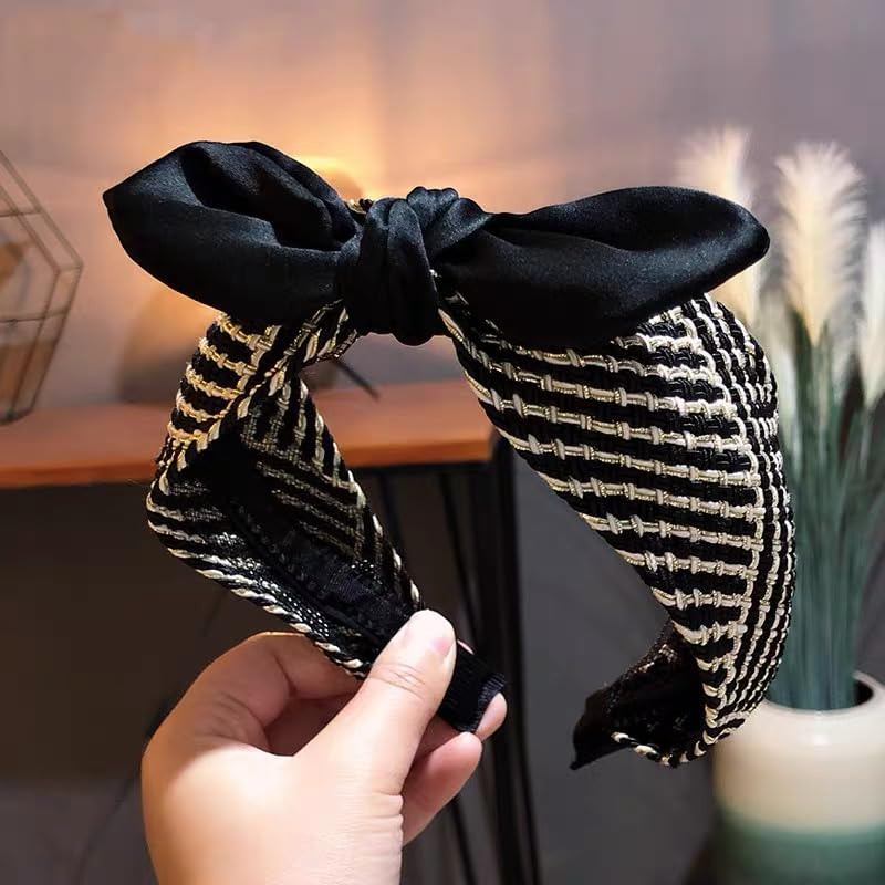 Avance Headband Hairband Ribbon Line Cute Adult Popular Hair Accessory Black Women's