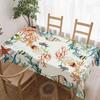 Ocean Life Pattern Rectangle Tablecloth for Table Decor Kitchen Dining Waterproof Reusable Tablecloths for Table Wedding Party