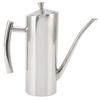Oil Dispenser Bottle Stainless Steel Mirror Appearance Curved Handles Ergonomic Grip Drip Free Oil