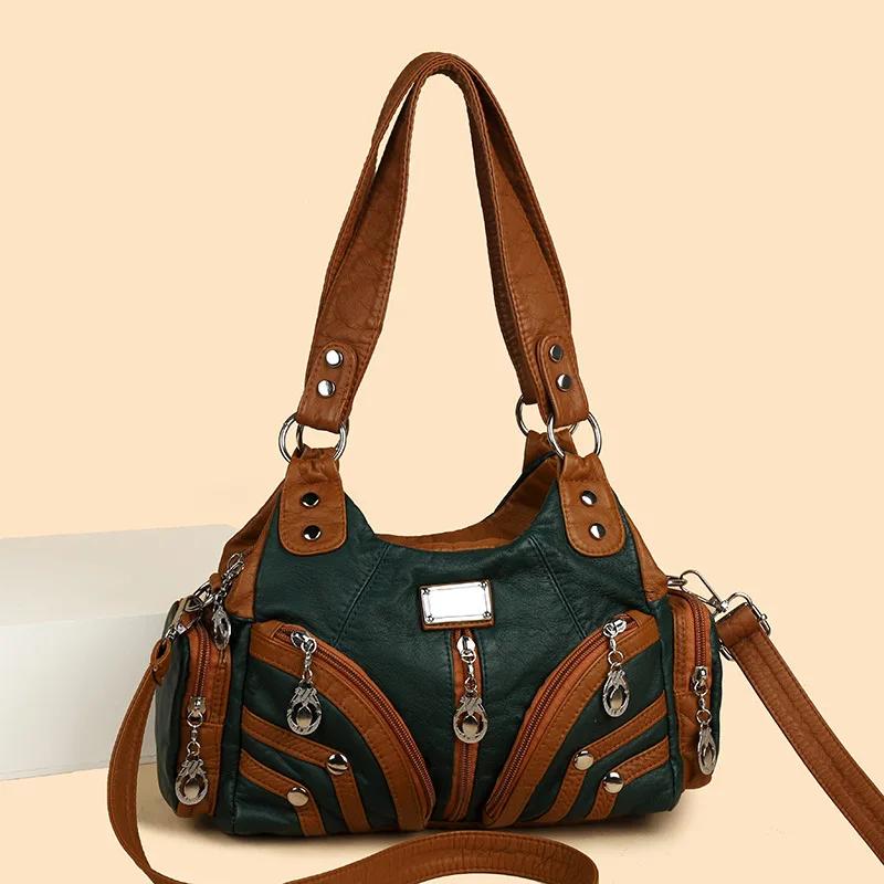 Retro Bag Women's  Winter New Foreign Style European and American Tide Simple Commuting Large Capacity Messenger Shoulder Bag