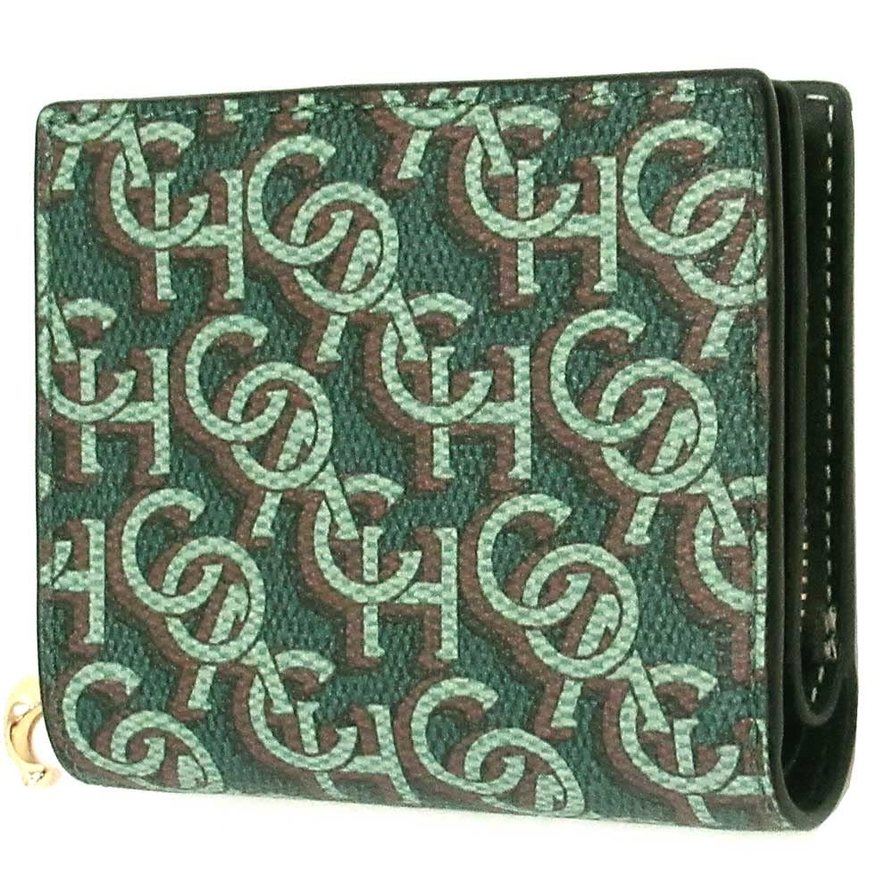 

Кошелек Outlet Signature Monogram Print Snap Wallet Wallet CF522 IMGRN [Coach] В два сложения [Б/у]