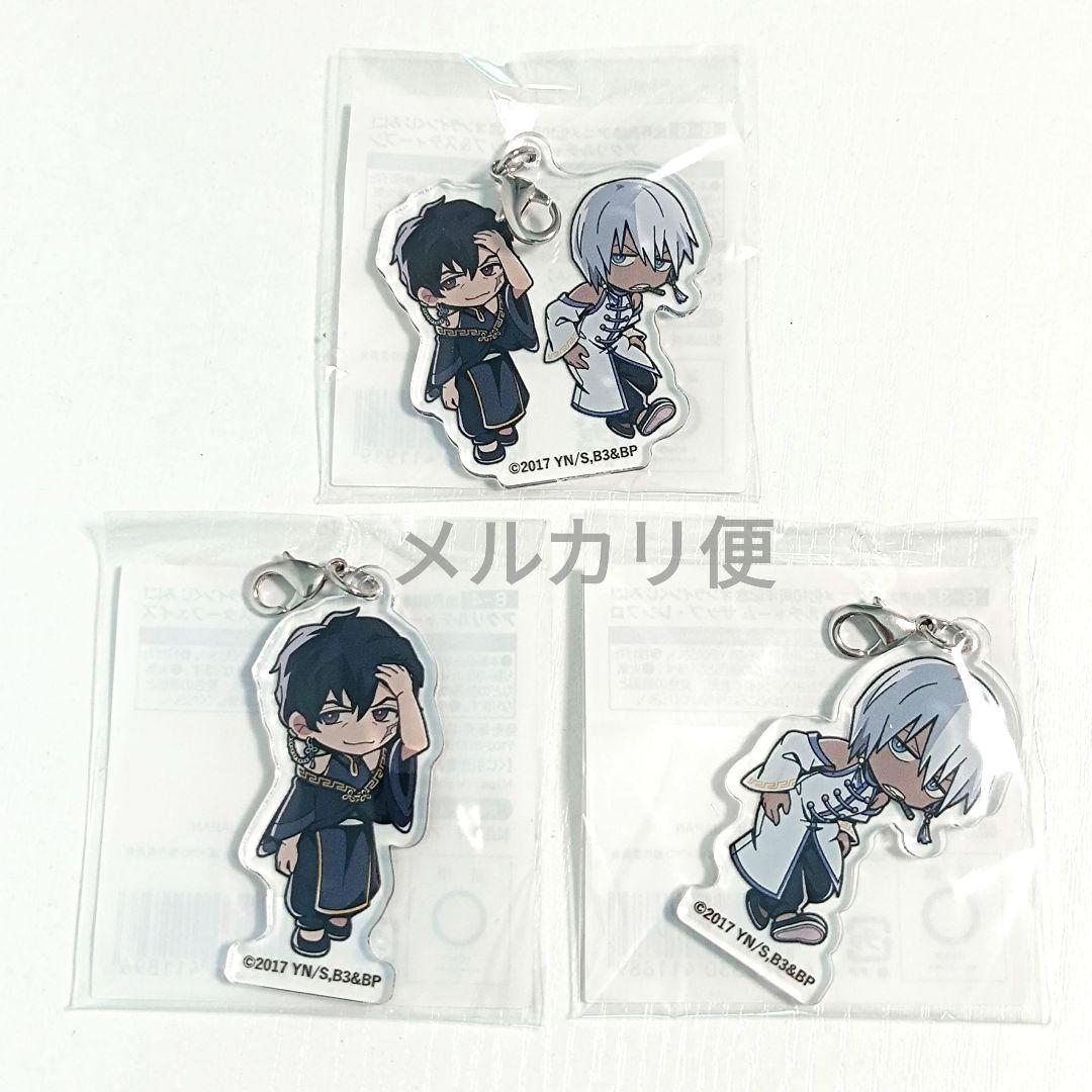 

[Б/У] Kekkai Sensen Kujibikido Акриловые брелоки Запп Стивен 3 штуки