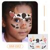 Ruikalong June 1st Kids' Waterproof Face & Forehead Cartoon Tattoo Stickers for Face Painting