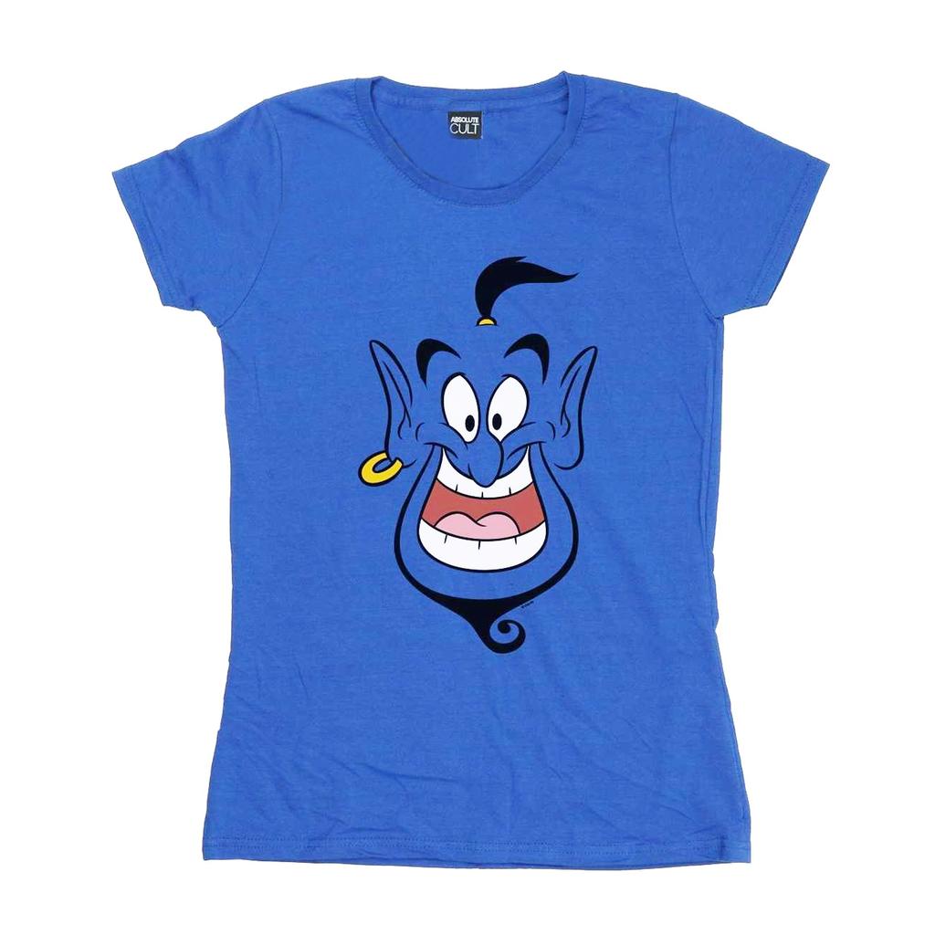 Disney Womens/Ladies Aladdin Genie Face Cotton T-Shirt