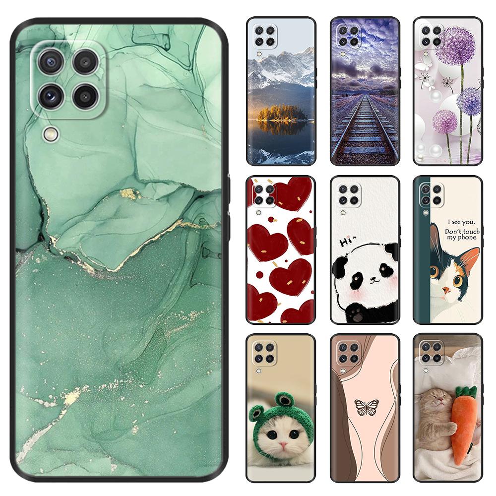 Shockproof Cover For Samsung Galaxy A12 Case Animals Painted Soft Silicone Phone Cases For Samsung A12 Case GalaxyA12 A 12 Cover