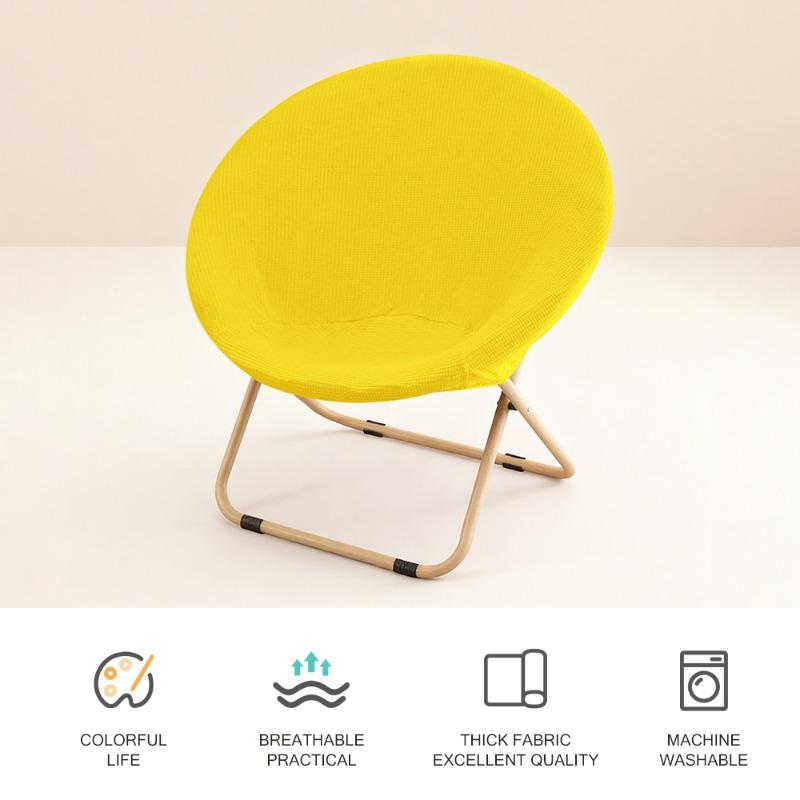 Funda Redonda para Silla Saucer Suave Elástica Funda para Silla Luna para Protección de Muebles Protector para Silla Plegable de Camping para Exteriores