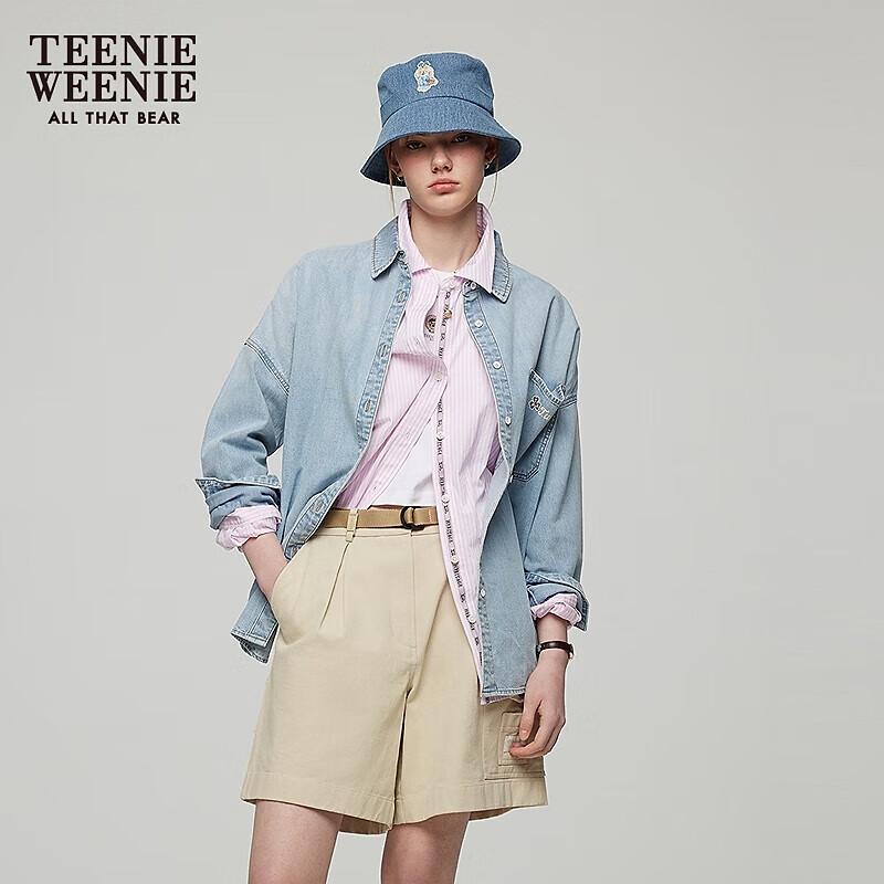 Teenie Weenie Women's Printed Denim Shirt