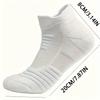 6/3/1 Pary Nowe Męskie Sportowe Bieganie Fitness Lot Krótkie Skarpety Damskie Ręcznikowe Spody Skarpety Koszykarskie Jednokolorowe Czarne Skarpety