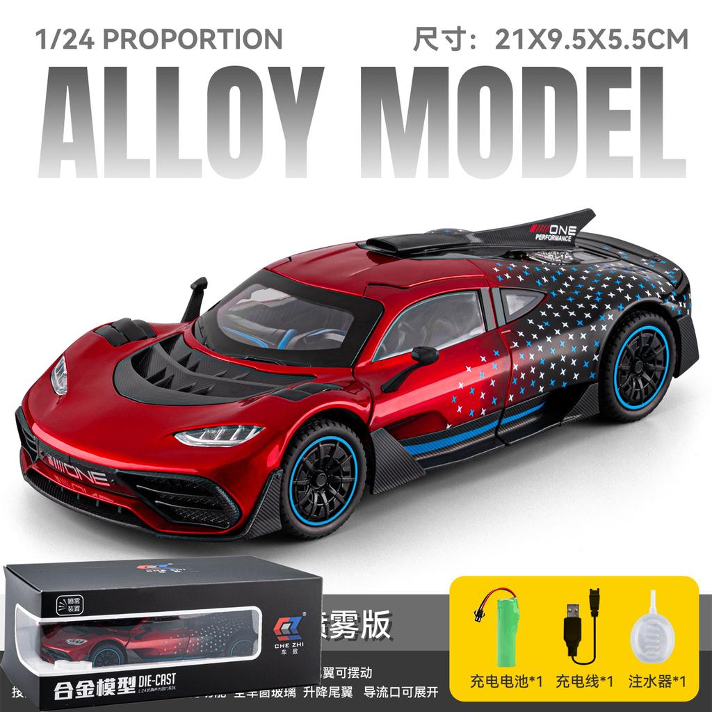Spray 1:24 Mercedes Benz AMG ONE Hypercar Alloy Diecast Model Car Simulation Ornaments Toys Collection Hobbies Gifts With Friend