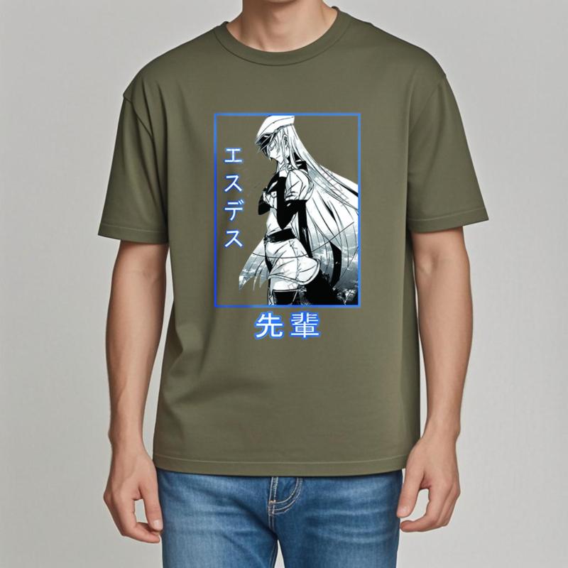 Anime Akame Ga Kill Printed Oneck Shirts Funny Comfortable Tshirt Casual Cotton Brand Daily Fashion Tee Tops Man Basic Tee