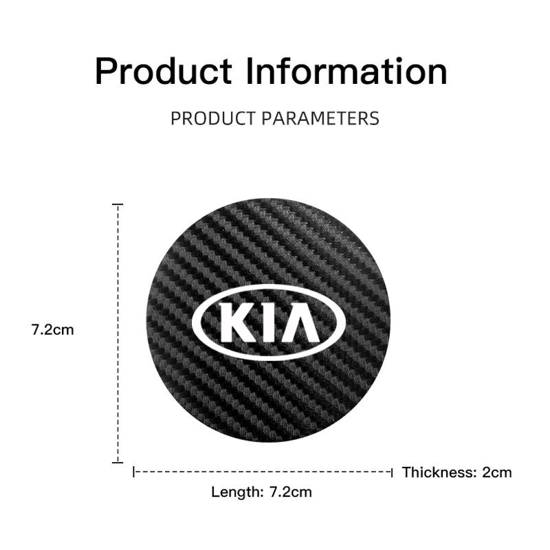 Car Interior Cup Holder Coaster Anti Slip Waterproof Pad Valve For KIA EV6 Stinger RIO Sorento Picanto Ceed Borrego Syros K4 K5 Zpjm80